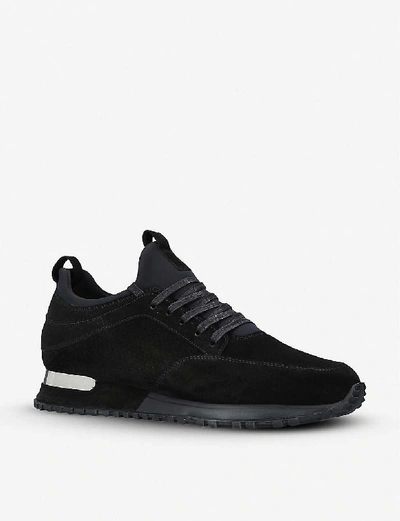 Shop Mallet Archway Leather And Neoprene Trainers