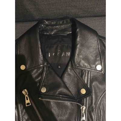 Pre-owned Hogan Black Leather Leather Jacket