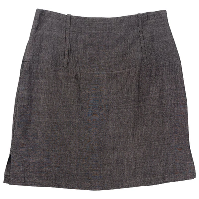 Pre-owned Kenzo Mini Skirt In Grey