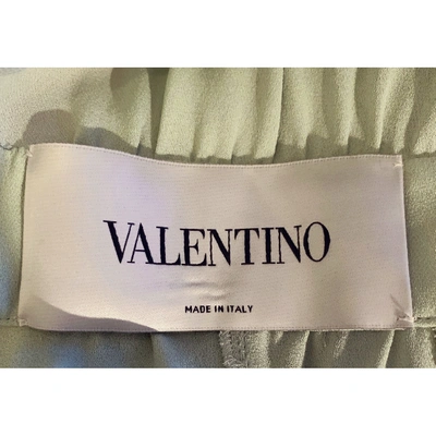 Pre-owned Valentino Green Silk Jumpsuit