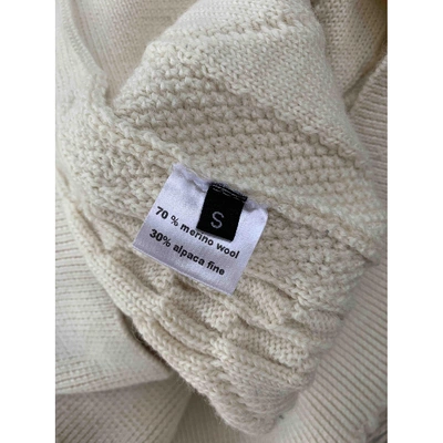 Pre-owned Y/project Wool Jumper In Ecru