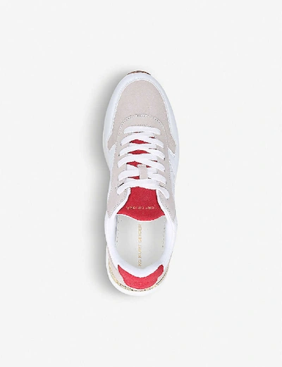 Shop Kg Kurt Geiger Kenny Woven Trainers In White