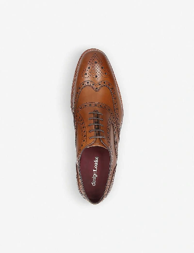 Shop Loake Kerridge Leather Oxford Shoes In Tan