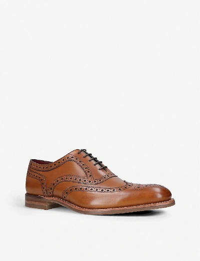 Shop Loake Kerridge Leather Oxford Shoes In Tan