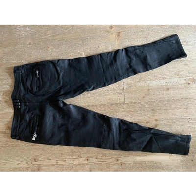 Pre-owned Anine Bing Black Leather Trousers