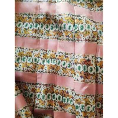 Pre-owned Rochas Pink Silk Skirt