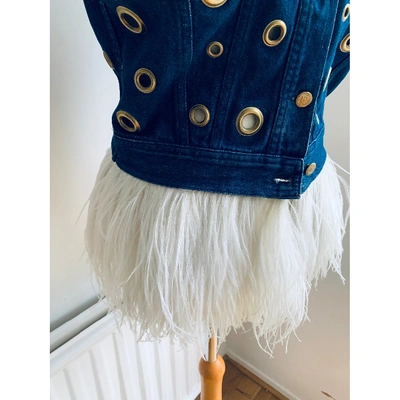 Pre-owned Moschino Cheap And Chic Short Vest In Blue