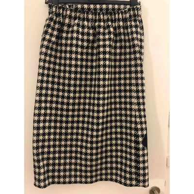 Pre-owned Holly Fulton Black Wool Skirt
