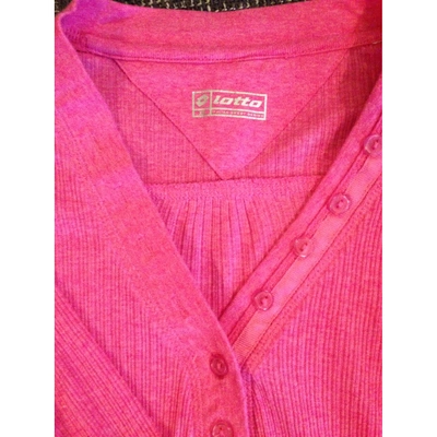 Pre-owned Lotto Pink Cotton  Top