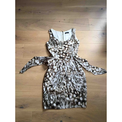 Pre-owned Paul Smith Mini Dress In Khaki