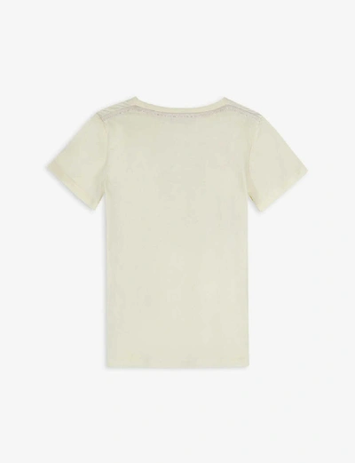 Shop Gucci Boys White Kids Gg Insignia Logo Cotton T-shirt 4-10 Years 8 Years