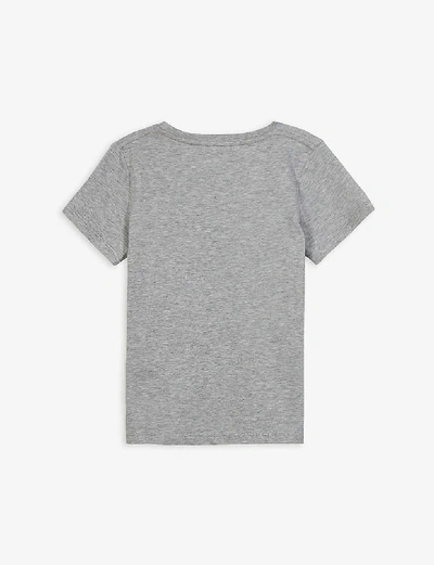 Shop Gucci Boys Grey Kids Gg Insignia Logo-print Cotton T-shirt 4-10 Years 10 Years