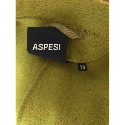 Pre-owned Aspesi Wool Short Vest In Green