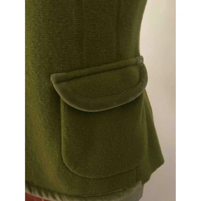 Pre-owned Aspesi Wool Short Vest In Green
