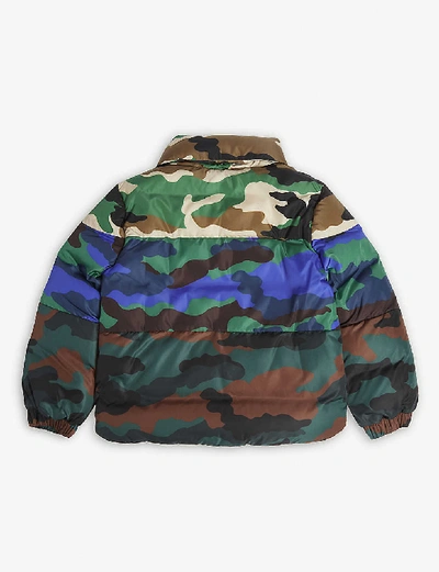 Shop Moncler Marchaud Puffer Jacket 4-14 Years In Camo