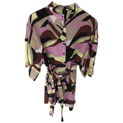 Pre-owned M Missoni Silk Tunic In Multicolour