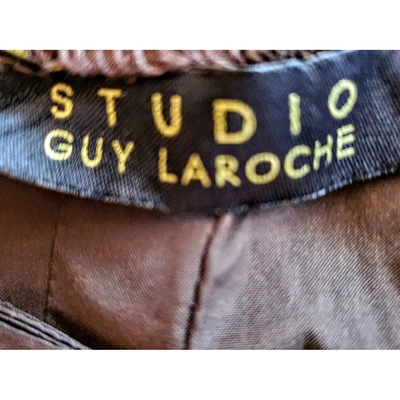 Pre-owned Guy Laroche Mid-length Skirt In Brown