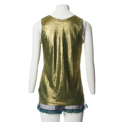 Pre-owned Sacai Luck Jersey Top In Gold