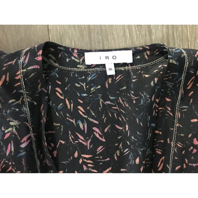 Pre-owned Iro Silk Top In Black