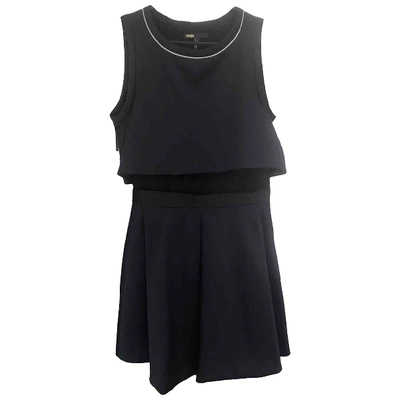 Pre-owned Maje Mini Dress In Navy