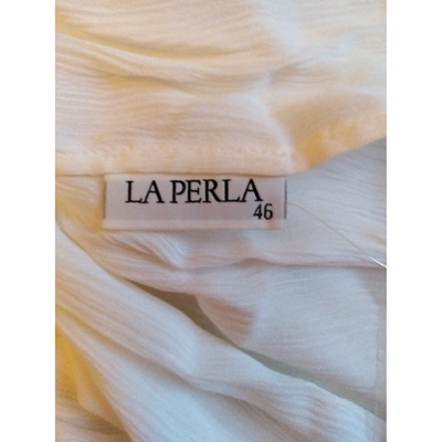 Pre-owned La Perla White Cotton Top