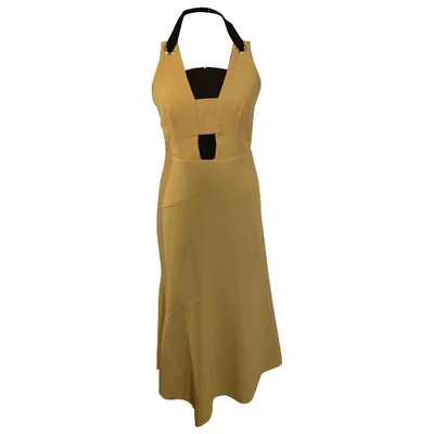 Pre-owned Rebecca Vallance Mid-length Dress In Yellow