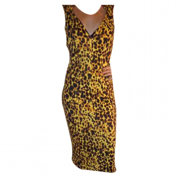 versace dress yellow