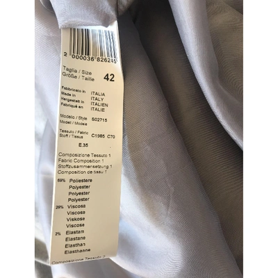 Pre-owned Peserico Wool Mid-length Dress In Grey
