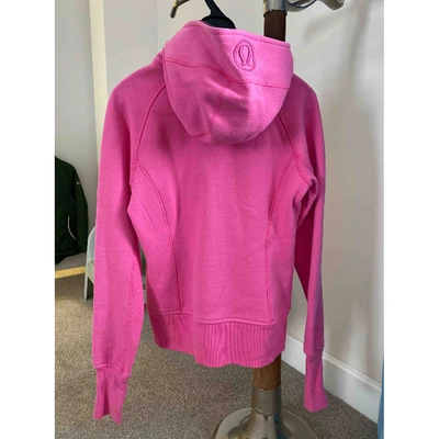 Pre-owned Lululemon Pink Cotton Jacket