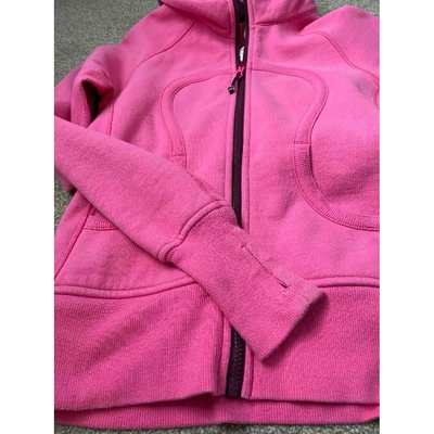 Pre-owned Lululemon Pink Cotton Jacket