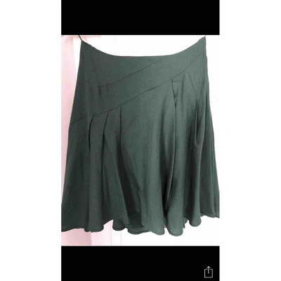 Pre-owned Chloé Wool Mid-length Skirt In Green