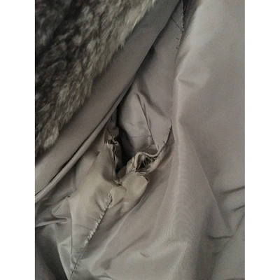 Pre-owned Dior Grey Chinchilla Coat