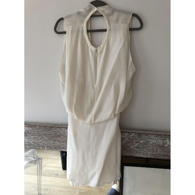 Pre-owned Acne Studios White Cotton - Elasthane Dresses