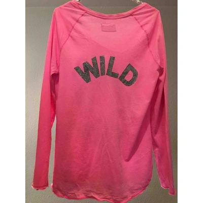 Pre-owned 81 Hours Pink Cotton Top