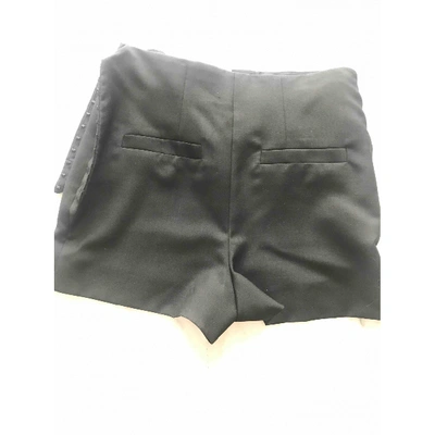 Pre-owned Balenciaga Wool Mini Short In Black