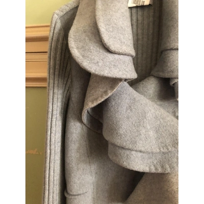 Pre-owned Luisa Beccaria Cashmere Coat In Grey