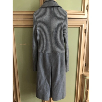 Pre-owned Luisa Beccaria Cashmere Coat In Grey