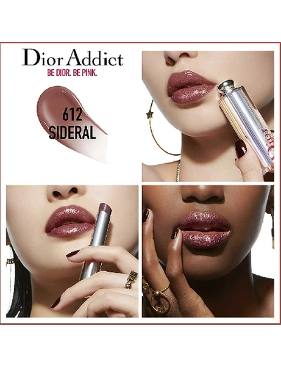 Shop Dior Addict Stellar Shine Lipstick 3.2g In 612