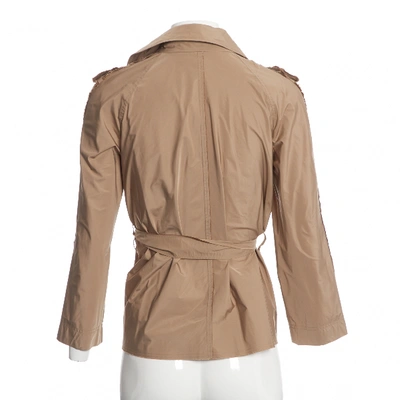 Pre-owned Lanvin Trench Coat In Beige