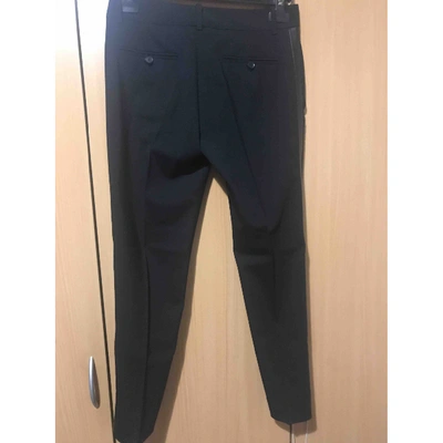 Pre-owned Gucci Wool Trousers In Black