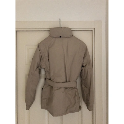 Pre-owned Geospirit Beige Synthetic Coat