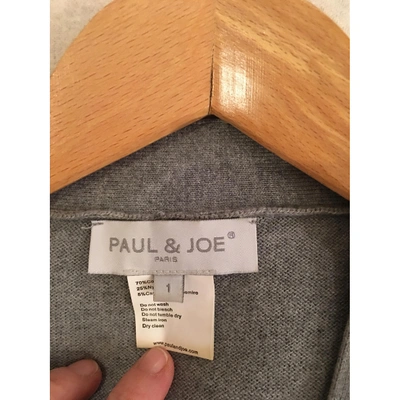 Pre-owned Paul & Joe Cardi Coat In Grey