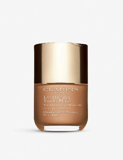 Shop Clarins Everlasting Youth Fluid Foundation 30ml In 113