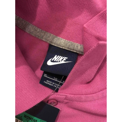 Pre-owned Nike Pink Cotton Top