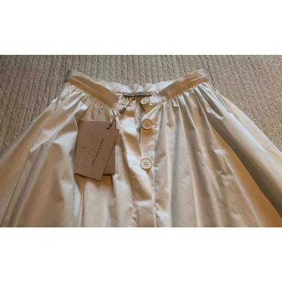 Pre-owned Christopher Kane Mid-length Skirt In White