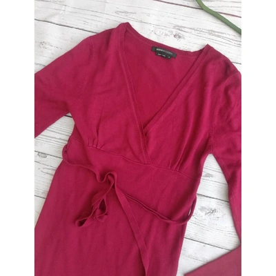 Pre-owned Bcbg Max Azria Mid-length Dress In Burgundy