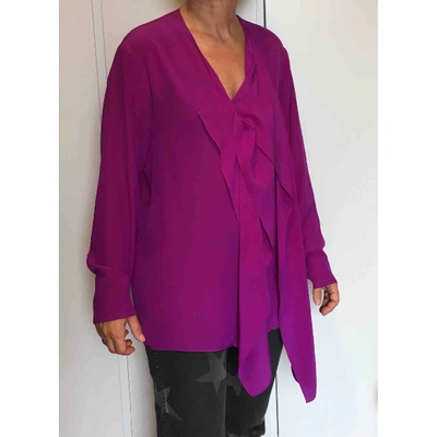 Pre-owned Stella Mccartney Silk Blouse In Purple