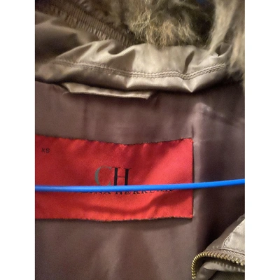 Pre-owned Carolina Herrera Fur Leather Jacket