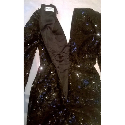 Pre-owned Saint Laurent Silk Mini Dress In Black