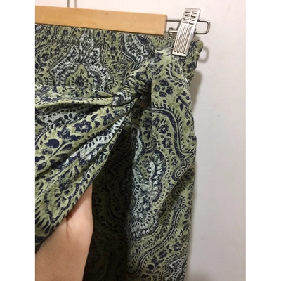 Pre-owned Escada Silk Mid-length Skirt In Multicolour